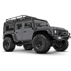 TRAXXAS TRX-4M 1/18 LD Land Rover Defender Scale Crawler argenté avec Batterie/Chargeur 4WD RTR